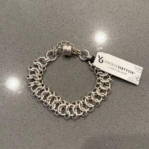 Brand new with tags alex and ani vintage sixtysix bracelet